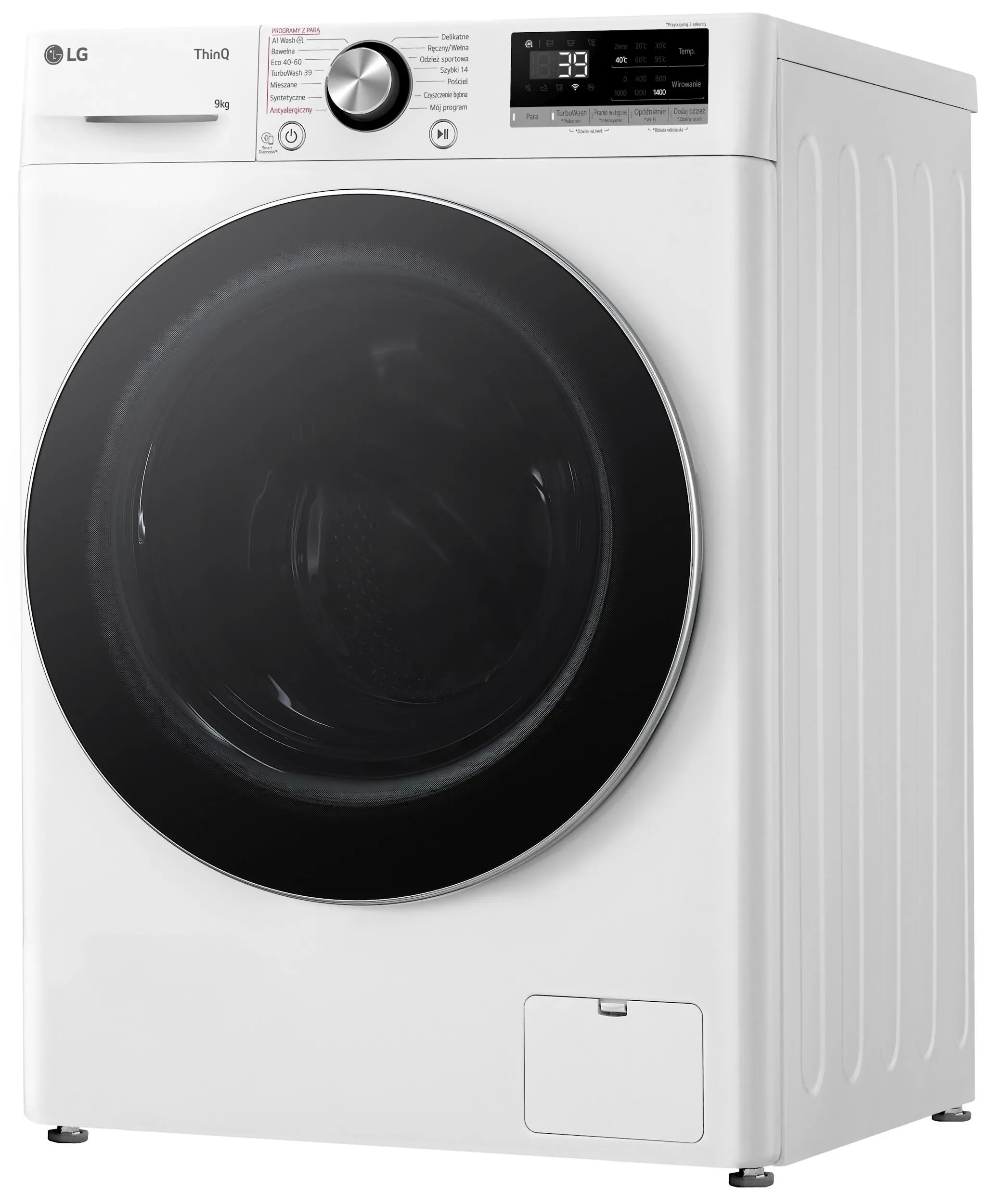 Pralka LG Vivace F4W90722W 9kg 1400obr/min Zdalne sterowanie