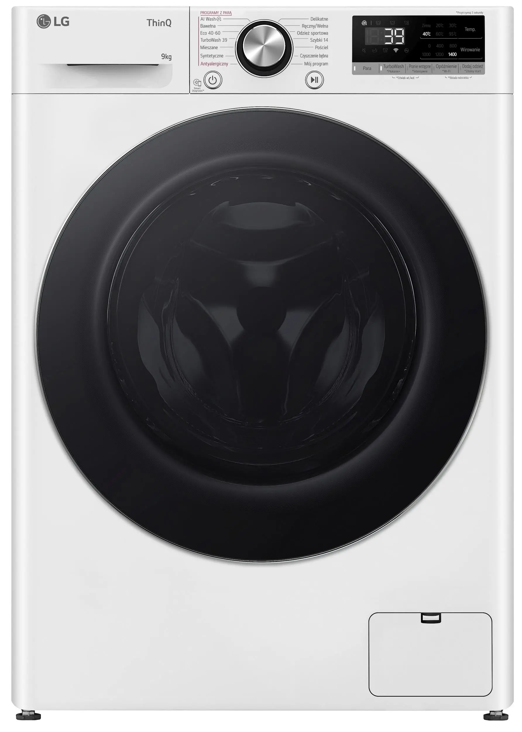 Pralka LG Vivace F4W90722W 9kg 1400obr/min Zdalne sterowanie