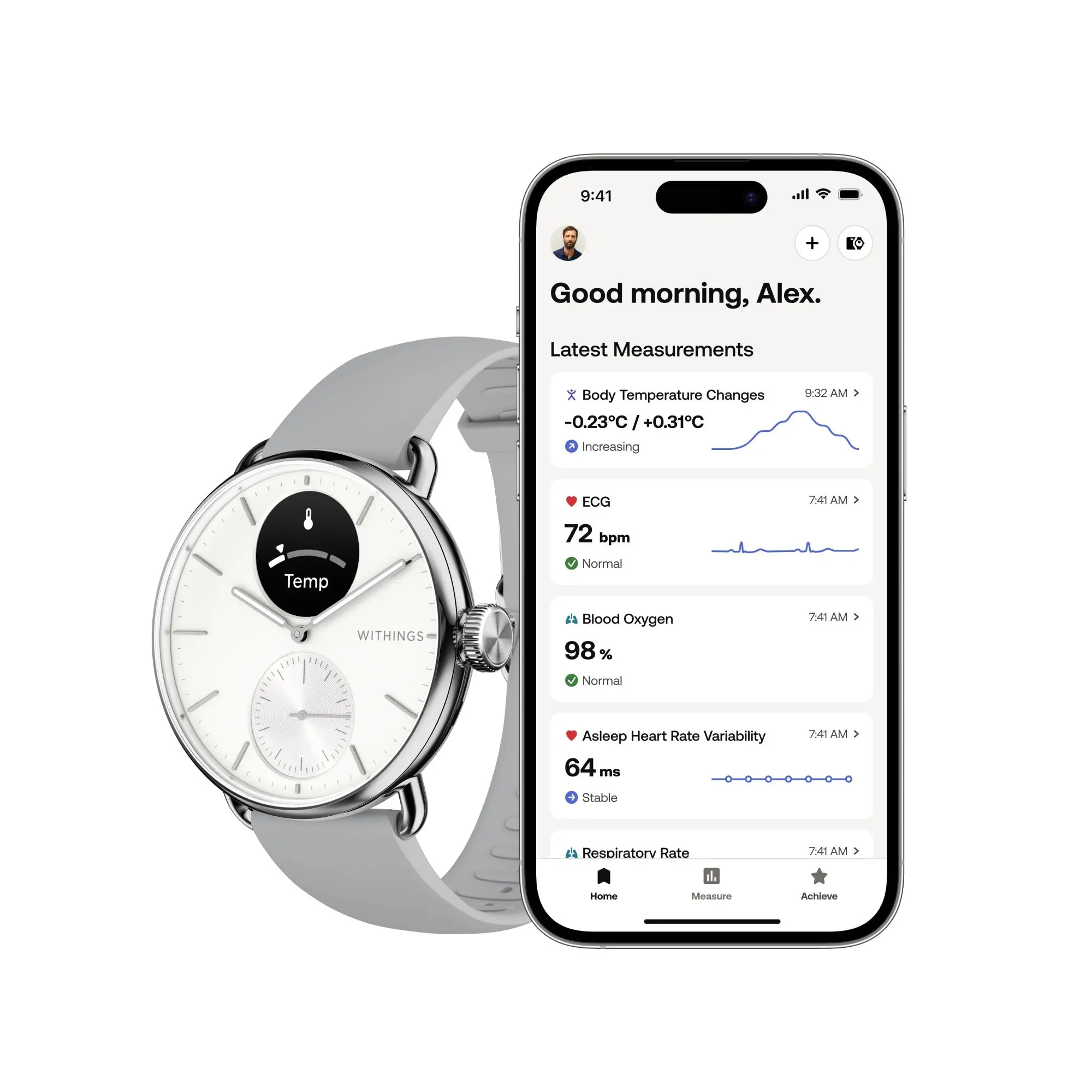 Smartwatch Withings ScanWatch 2 38mm Szary