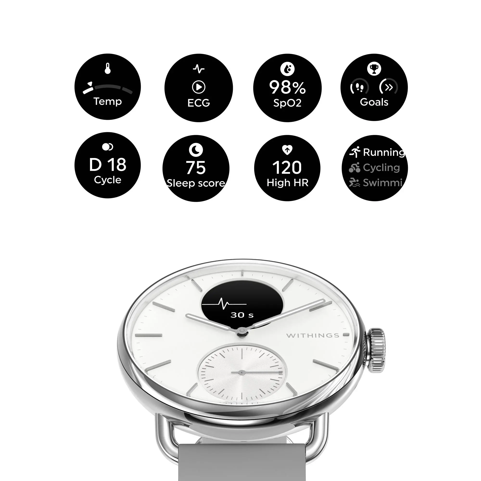 Smartwatch Withings ScanWatch 2 38mm Szary