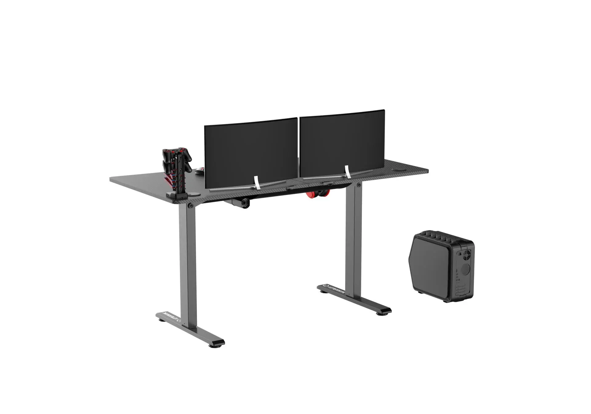Biurko Ultradesk LEVEL V2 bez podkładki 140cm Regulacja wysokości Czarny