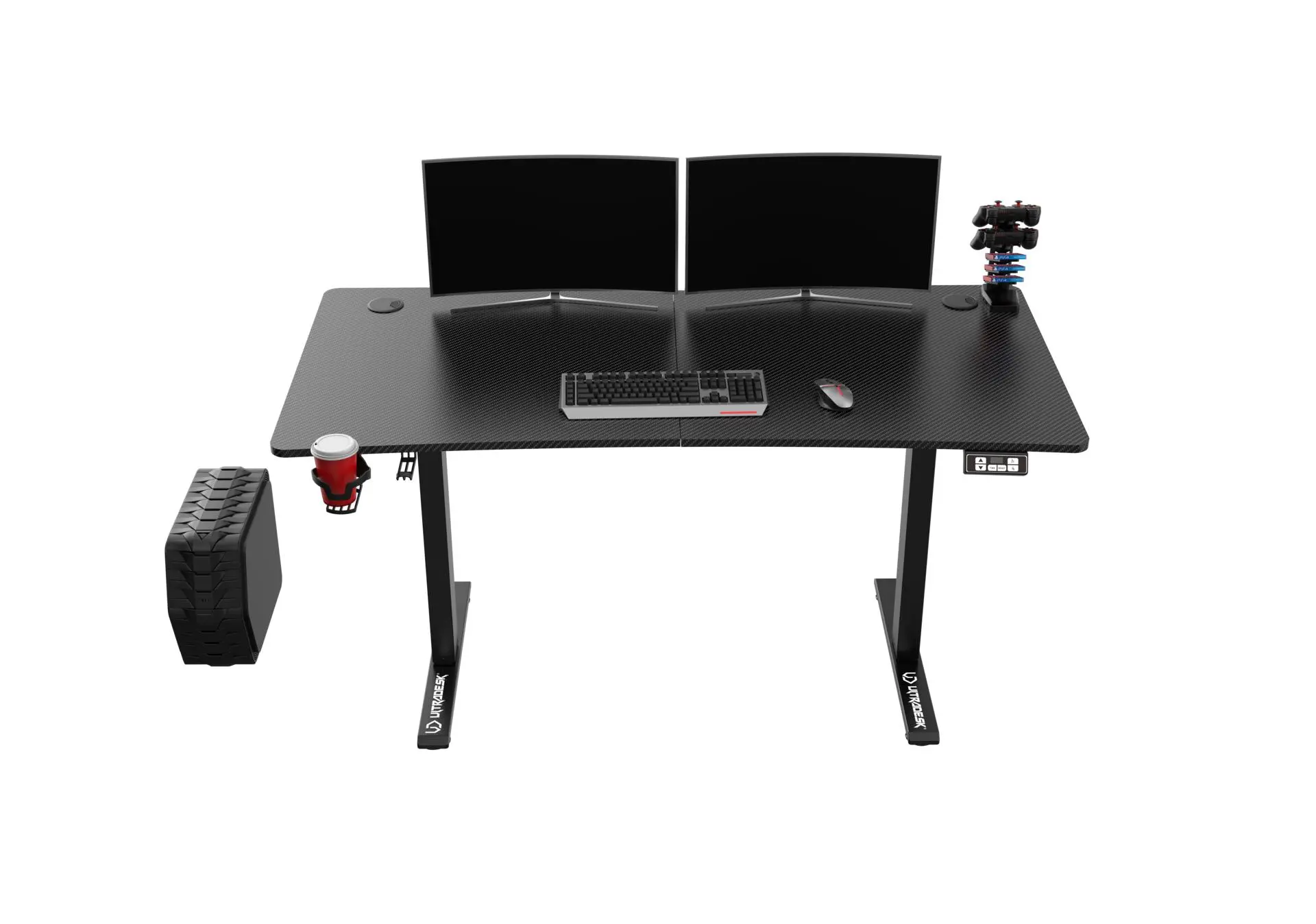 Biurko Ultradesk LEVEL V2 bez podkładki 140cm Regulacja wysokości Czarny