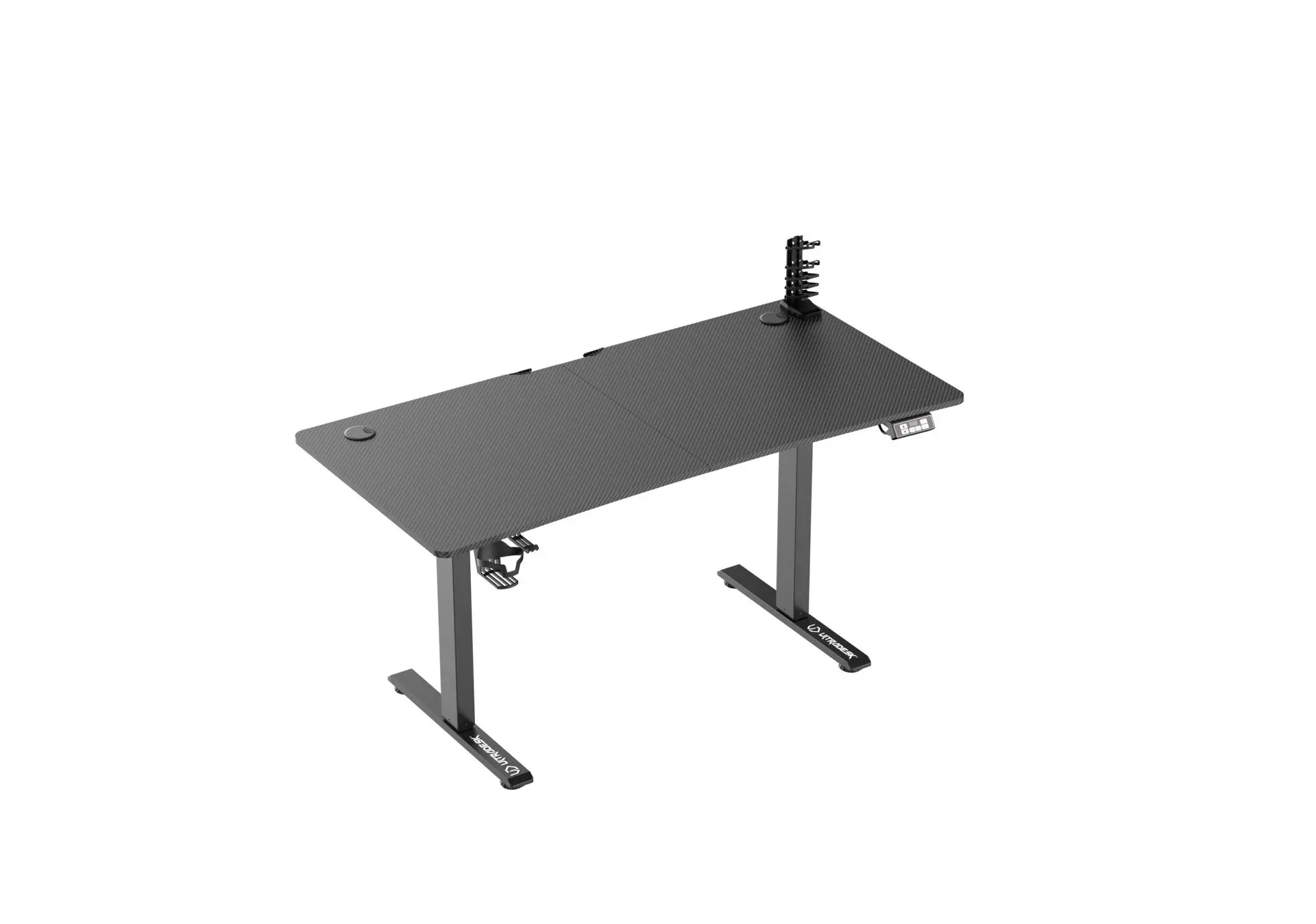 Biurko Ultradesk LEVEL V2 bez podkładki 140cm Regulacja wysokości Czarny