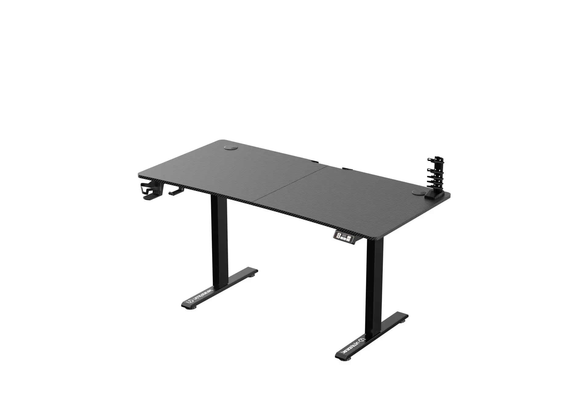 Biurko Ultradesk LEVEL V2 bez podkładki 140cm Regulacja wysokości Czarny