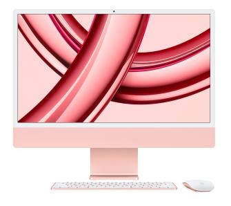 Komputer Apple iMac Retina 4.5K M3 - 23,5" - 8GB RAM -  256GB - różowy