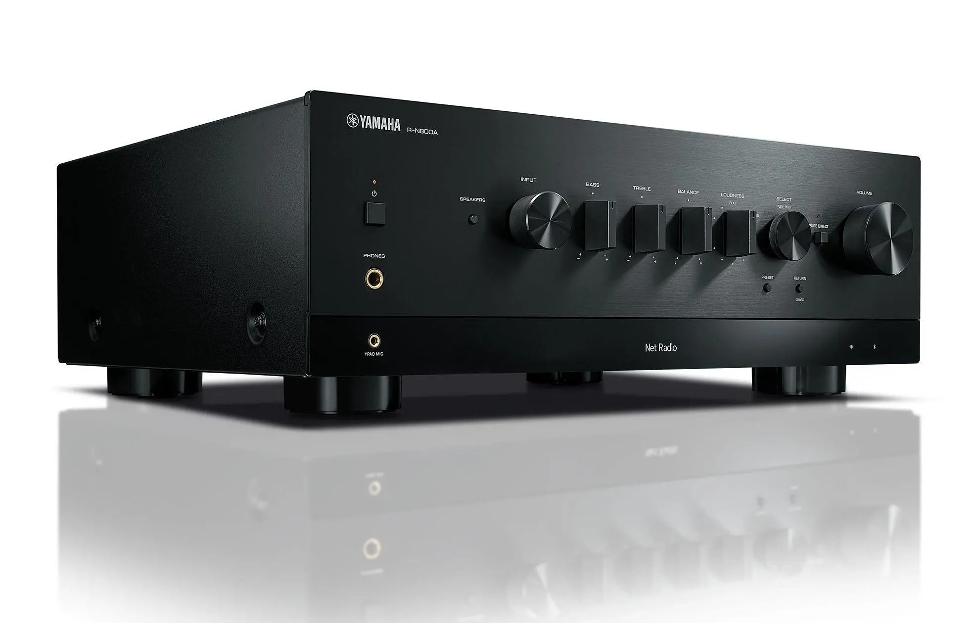 Zestaw stereo Yamaha R-N800A Czarny, Indiana Line Tesi 561 Orzech