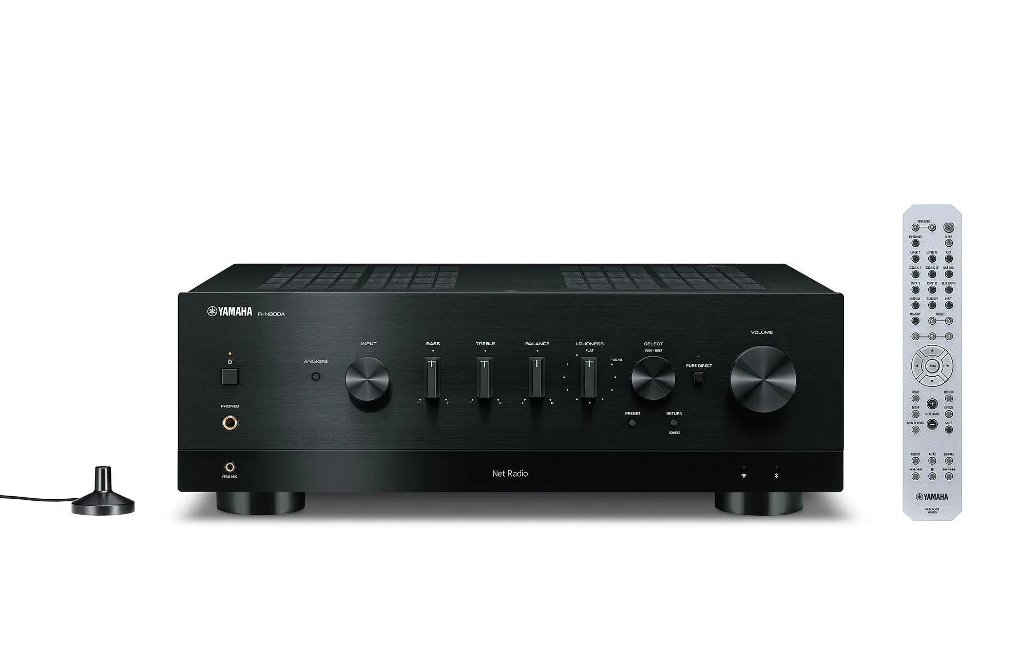 Zestaw stereo Yamaha R-N800A Czarny, Indiana Line Tesi 561 Orzech