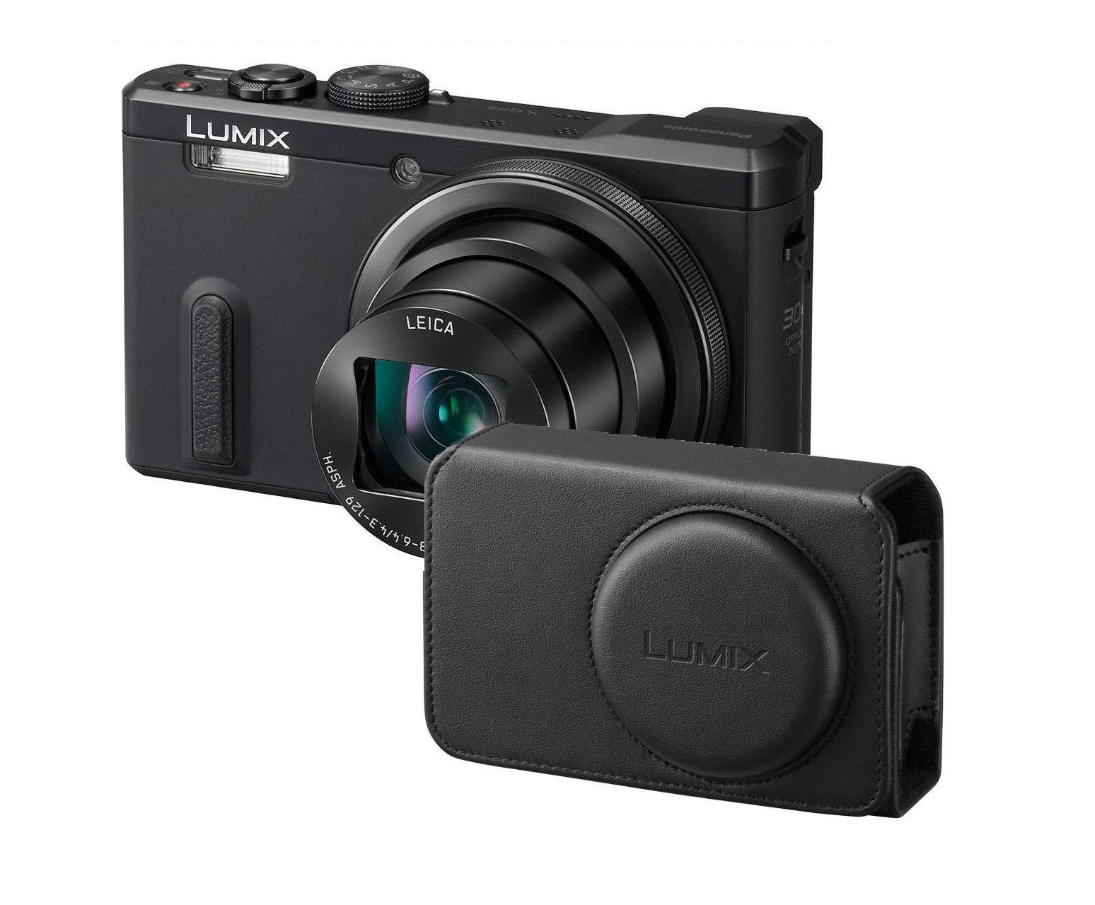 Panasonic Lumix DMC-TZ60 (czarny) + futerał DMW-PHS70KK
