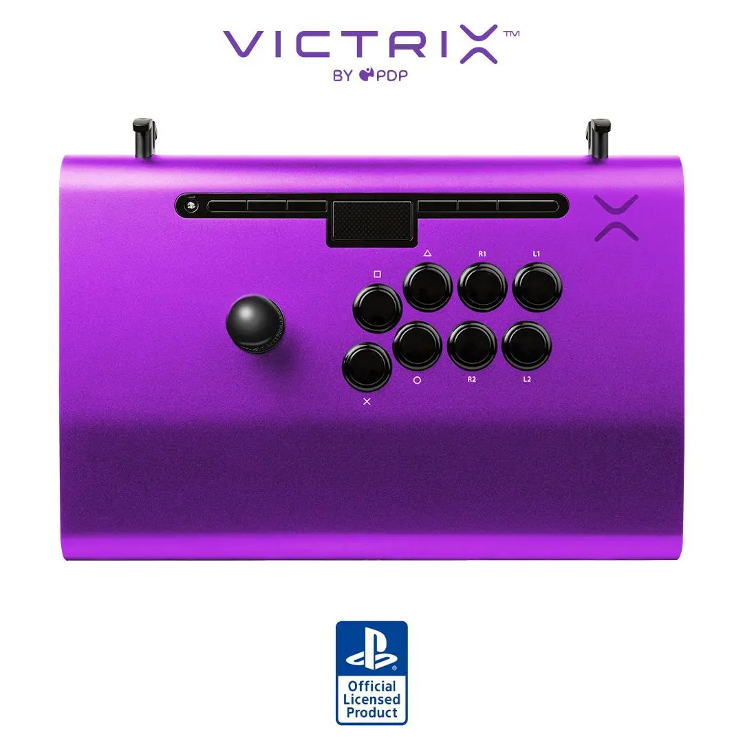 Kontroler Victrix Pro FS Arcade Fight Stick do PS5, PS4, PC Przewodowy Fioletowy