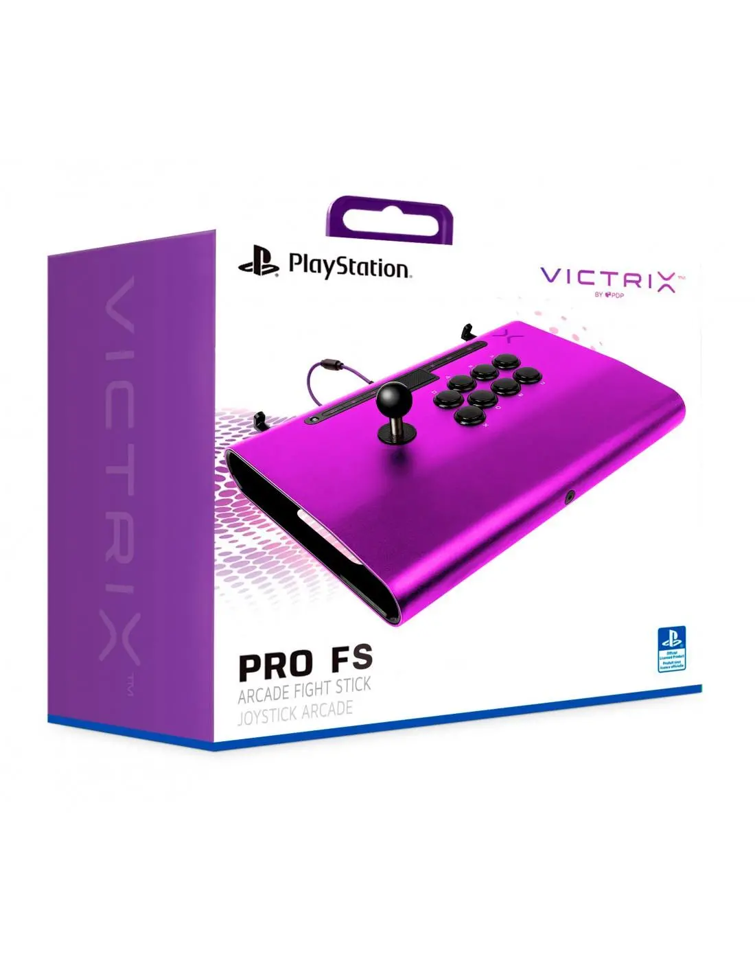 Kontroler Victrix Pro FS Arcade Fight Stick do PS5, PS4, PC Przewodowy Fioletowy