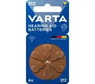 VARTA do aparatu słuchowego PR41 typ 312 6szt.