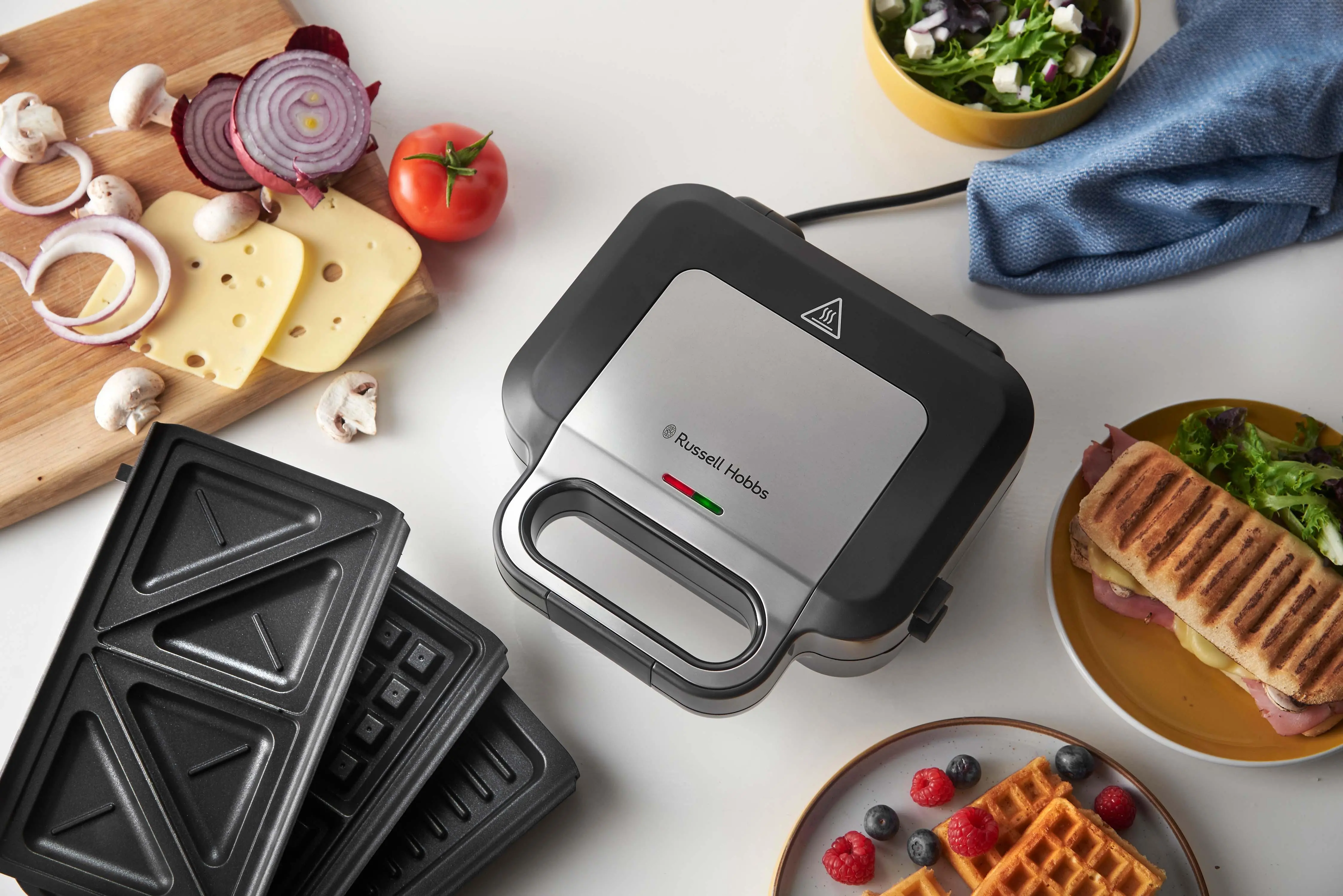 Opiekacz Russell Hobbs Creations 3w1 26810-56 Trójkąty Gofry Panini 820W