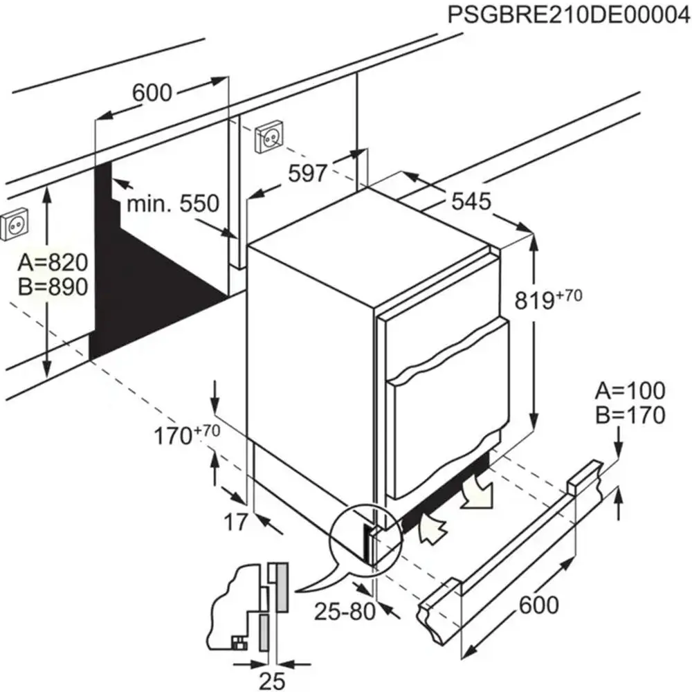 Lodówka Electrolux LFB3AE82R 81,9cm