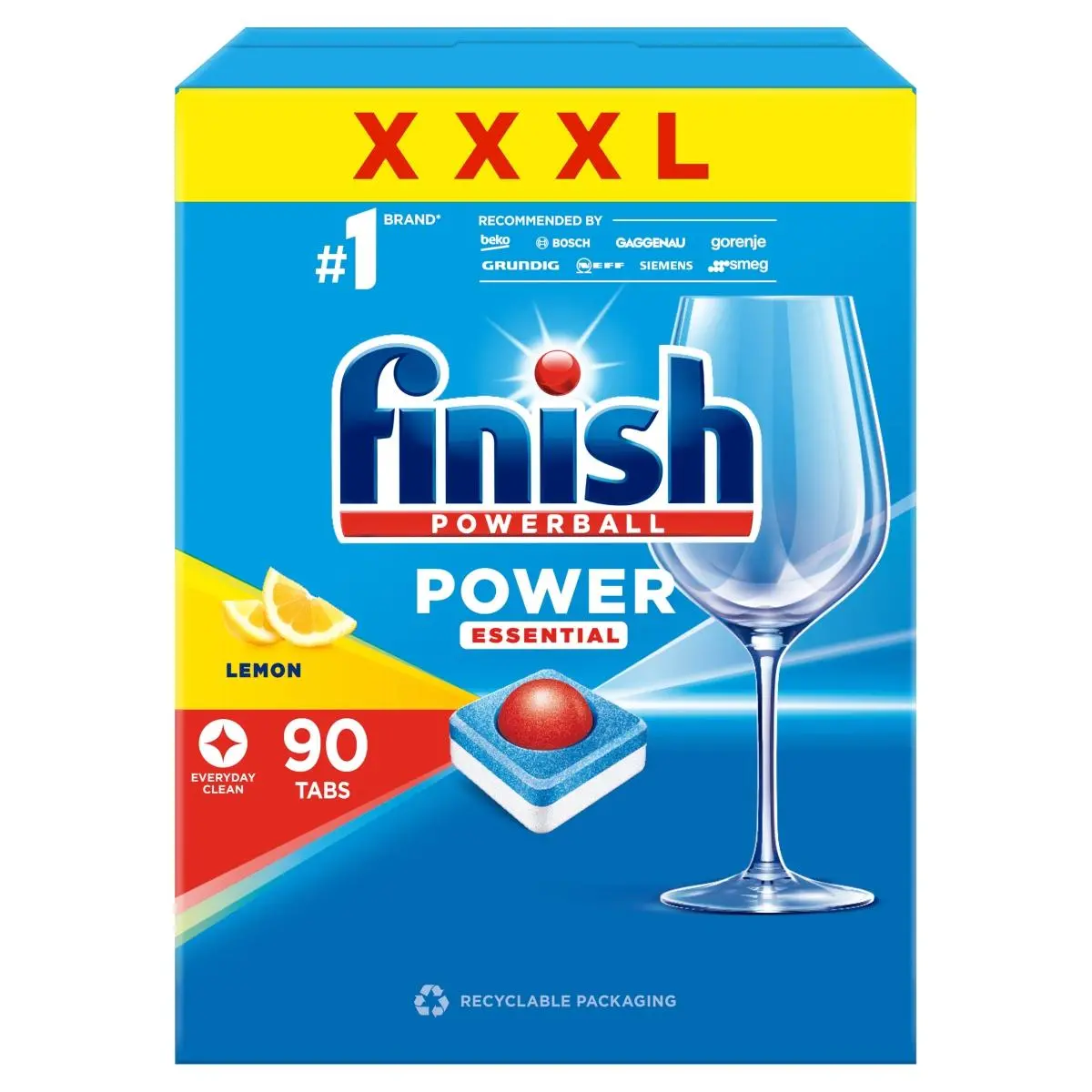 Tabletki do zmywarki Finish Power Essential Lemon 90szt.