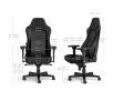 Fotel Noblechairs HERO Black Platinum White Gamingowy do 150kg Skóra ECO Czarno-biały