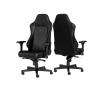 Fotel Noblechairs HERO Black Platinum White Gamingowy do 150kg Skóra ECO Czarno-biały