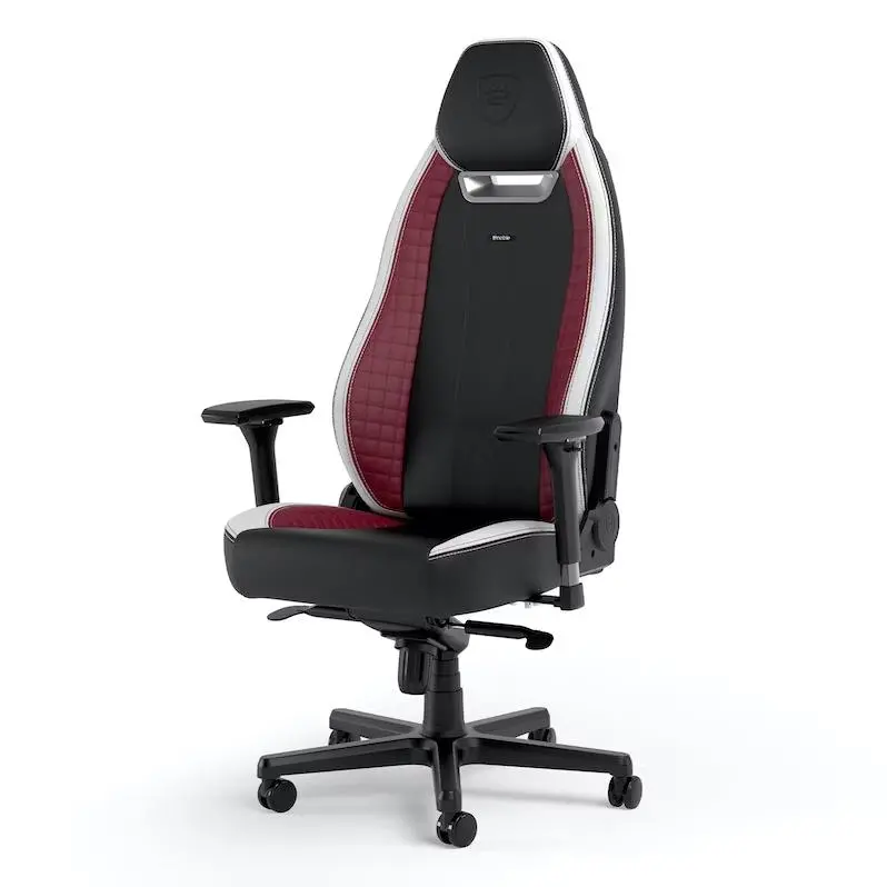 Fotel Noblechairs LEGEND Black White Red Gamingowy do 150kg Skóra ECO High Tech Czarny Biały Czerwony