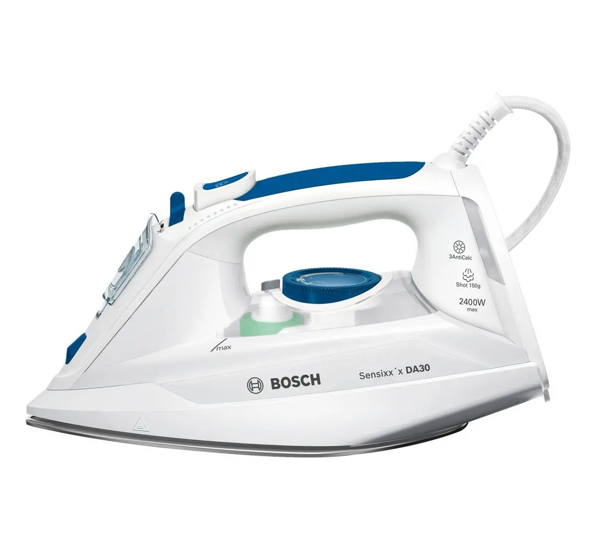 Żelazko Bosch Sensixx'x DA30 TDA302401W CeraniumGlissée 150g/min