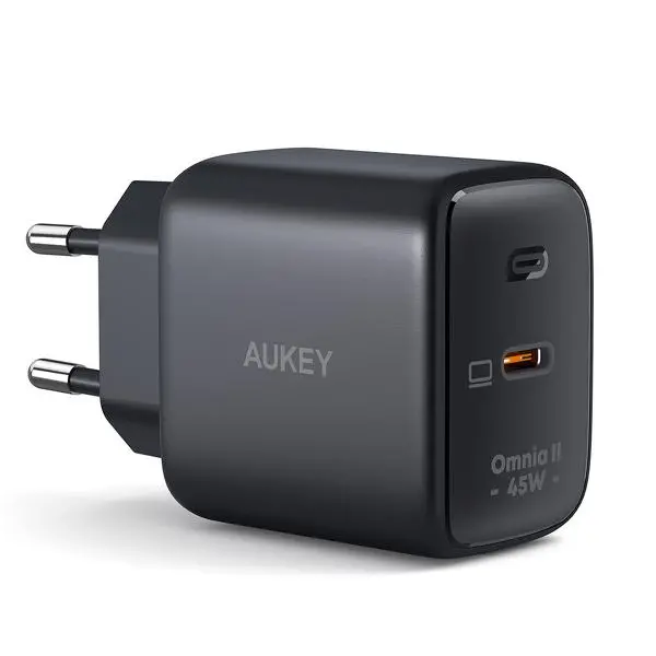Ładowarka sieciowa Aukey GaN USB-C Power Delivery 45W Czarny