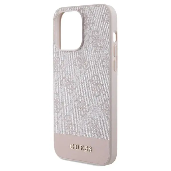 Etui Guess 4G Stripe Collection GUHCP15XG4GLPI do iPhone 15 Pro Max Różowy