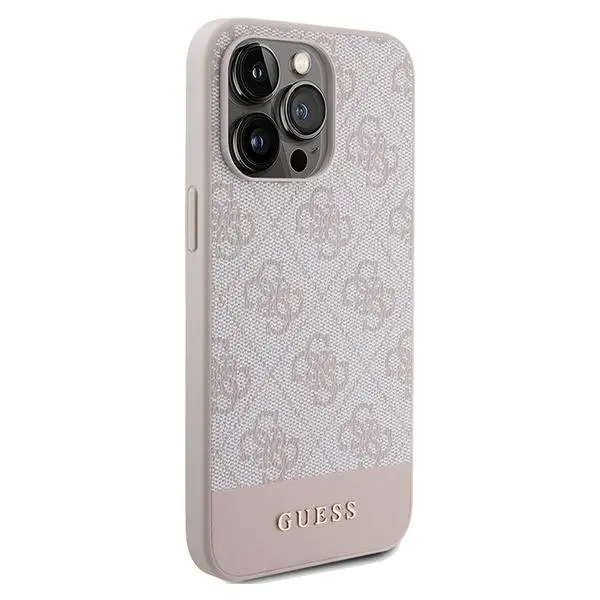 Etui Guess 4G Stripe Collection GUHCP15XG4GLPI do iPhone 15 Pro Max Różowy