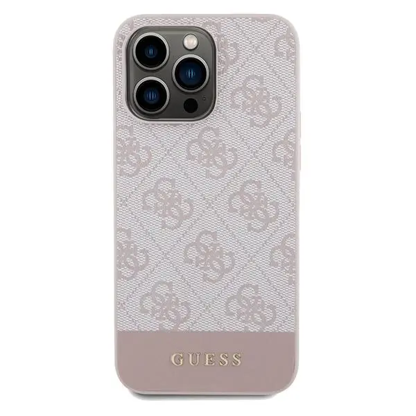 Etui Guess 4G Stripe Collection GUHCP15XG4GLPI do iPhone 15 Pro Max Różowy