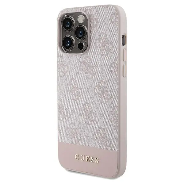 Etui Guess 4G Stripe Collection GUHCP15XG4GLPI do iPhone 15 Pro Max Różowy