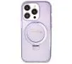 Etui Guess Ring Stand Script Glitter MagSafe GUHMP14XHRSGSU do iPhone 14 Pro Max Fioletowy