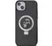 Etui Karl Lagerfeld Ring Stand Karl&Choupettte MagSafe KLHMP14SHMRSKCK do iPhone 14/15/13 Czarny