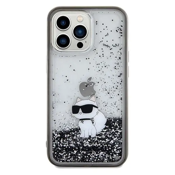 Etui Karl Lagerfeld Liquid Glitter Choupette KLHCP13XLKCNSK do iPhone 13 Pro Max