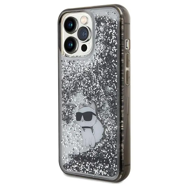 Etui Karl Lagerfeld Liquid Glitter Choupette KLHCP13XLKCNSK do iPhone 13 Pro Max
