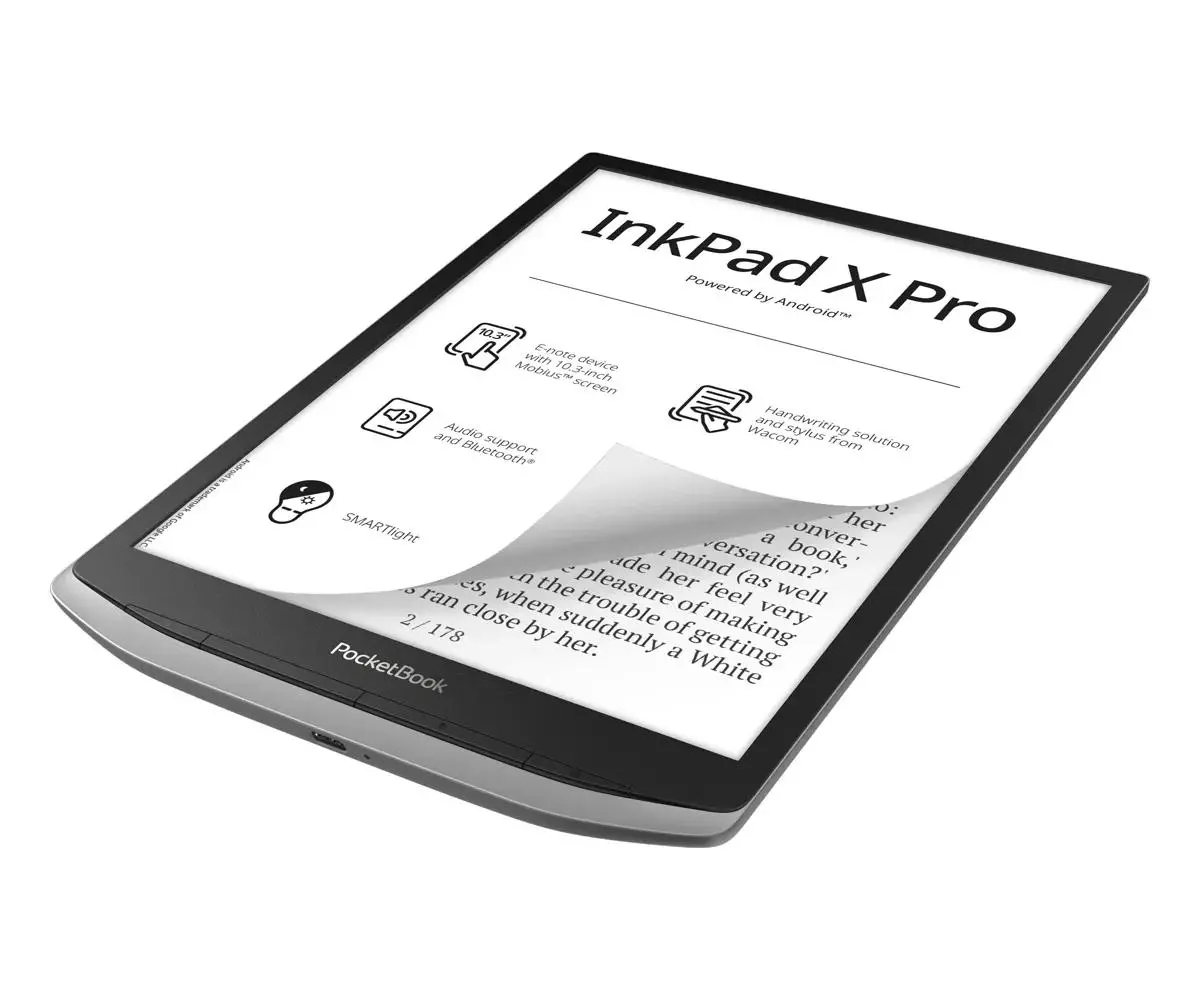 Czytnik E-booków Pocketbook Inkpad X Pro 10,3" 32GB WiFi Bluetooth Szary