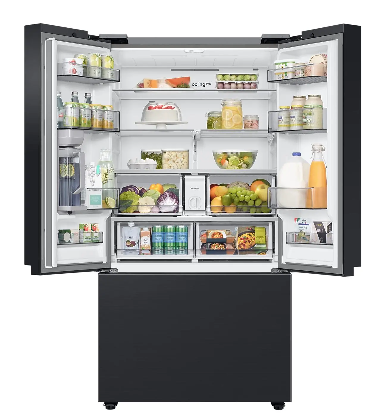 Lodówka Samsung RF24BB620EB1 Pełny No Frost 177,8cm Zdalne sterowanie Grafitowa Stal