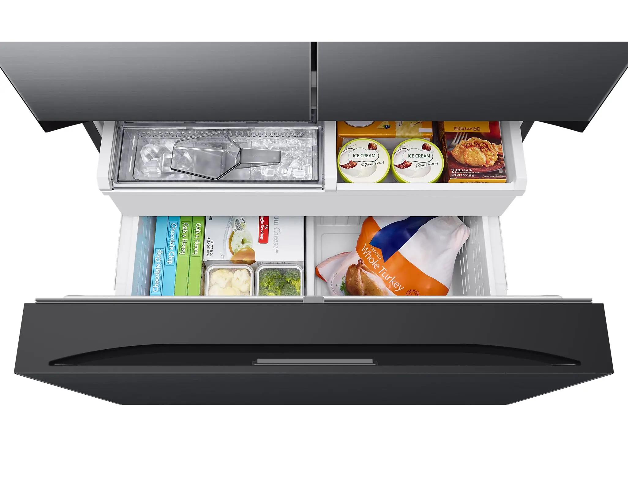 Lodówka Samsung RF24BB620EB1 Pełny No Frost 177,8cm Zdalne sterowanie Grafitowa Stal