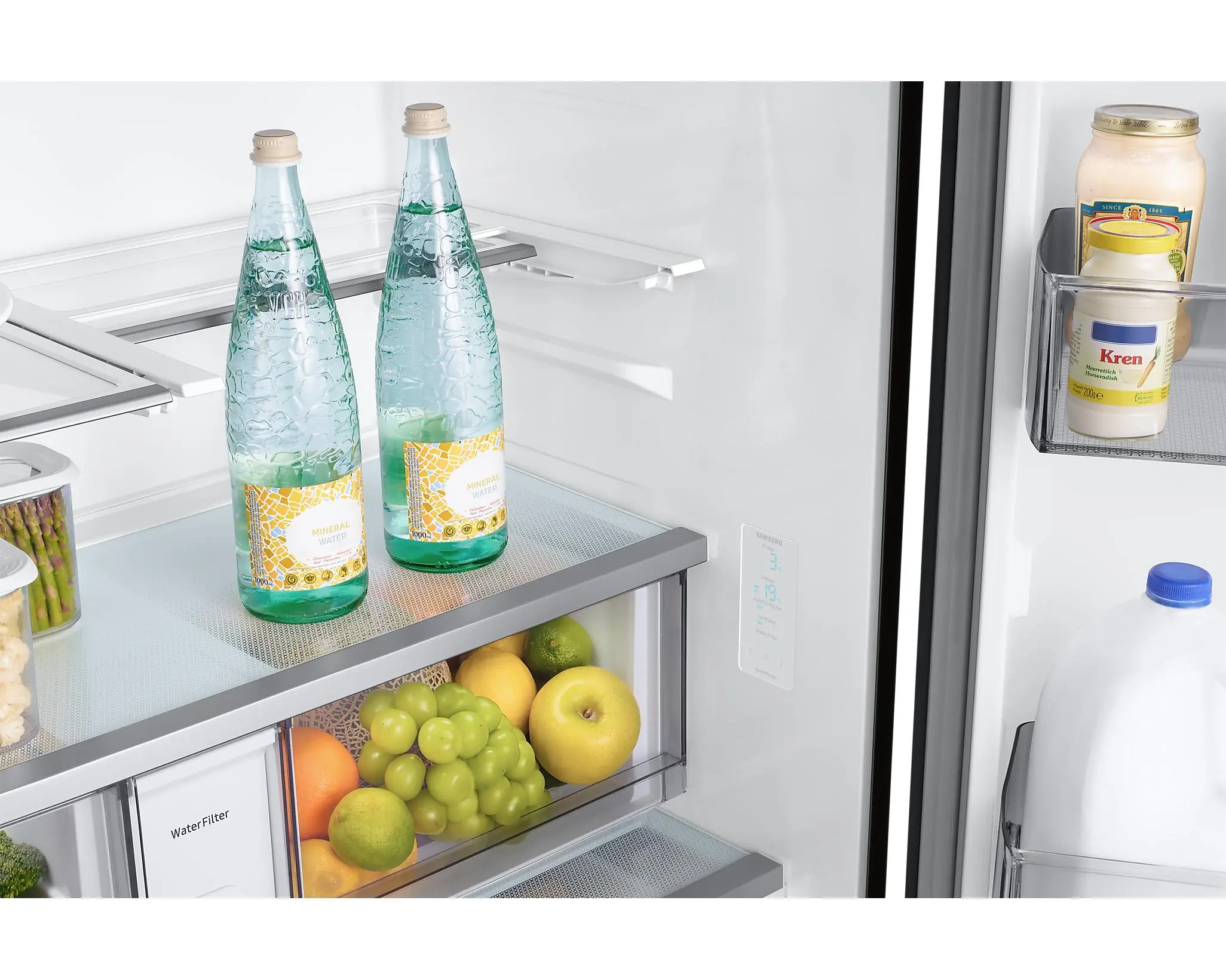 Lodówka Samsung RF24BB620EB1 Pełny No Frost 177,8cm Zdalne sterowanie Grafitowa Stal