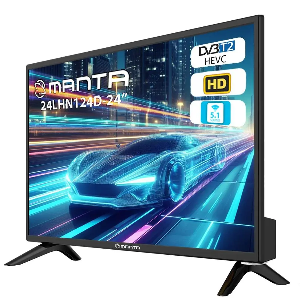 Telewizor Manta 24LHN124D  24" LED HD Ready 60Hz DVB-T2
