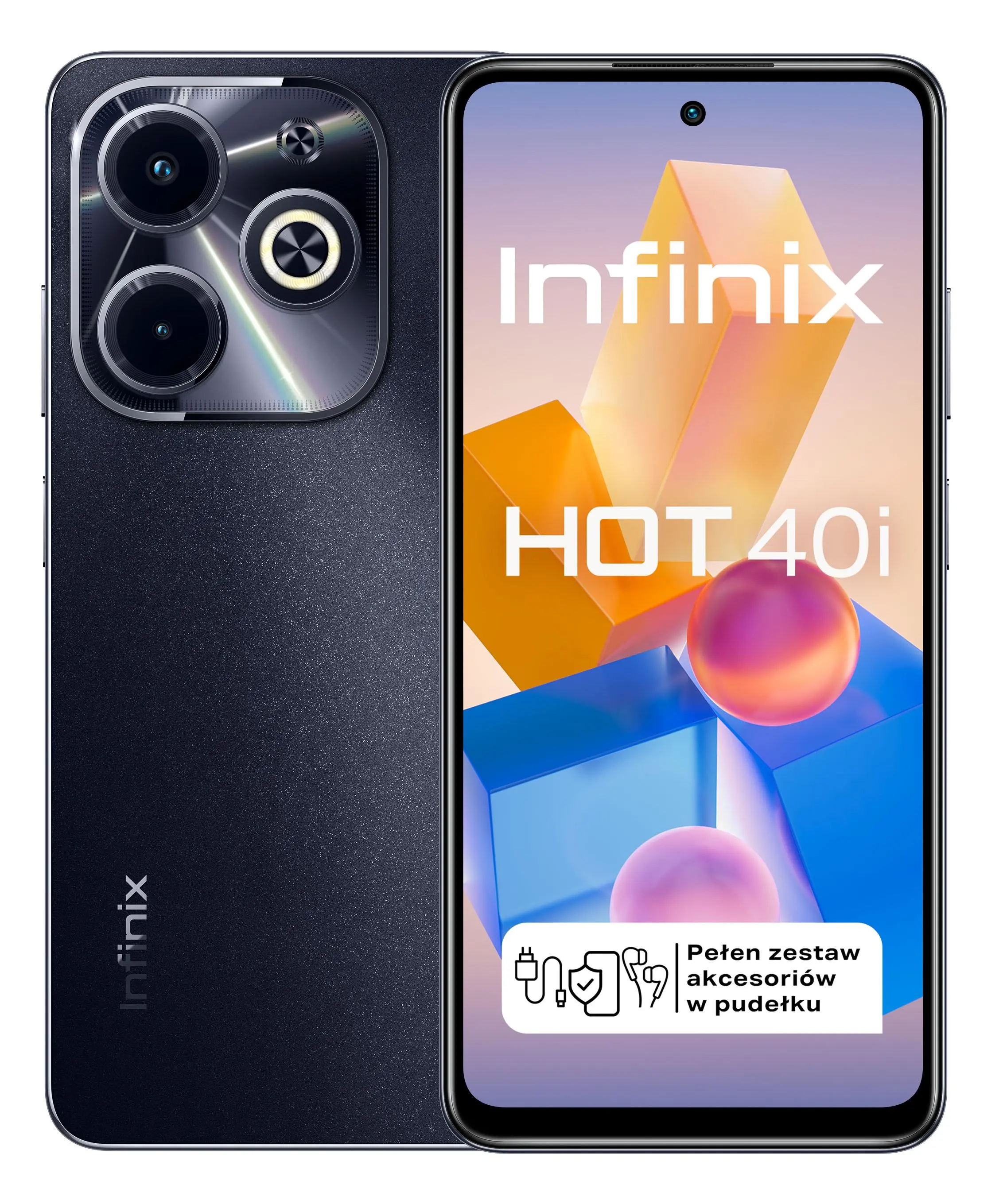 Smartfon Infinix Hot 40i 4/128GB 6,56" 90Hz 50Mpix Czarny