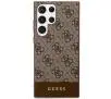 Etui Guess 4G Stripe Collection GUHCS24LG4GLBR do Samsung Galaxy S24 Ultra Brązowy