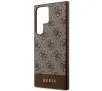 Etui Guess 4G Stripe Collection GUHCS24LG4GLBR do Samsung Galaxy S24 Ultra Brązowy
