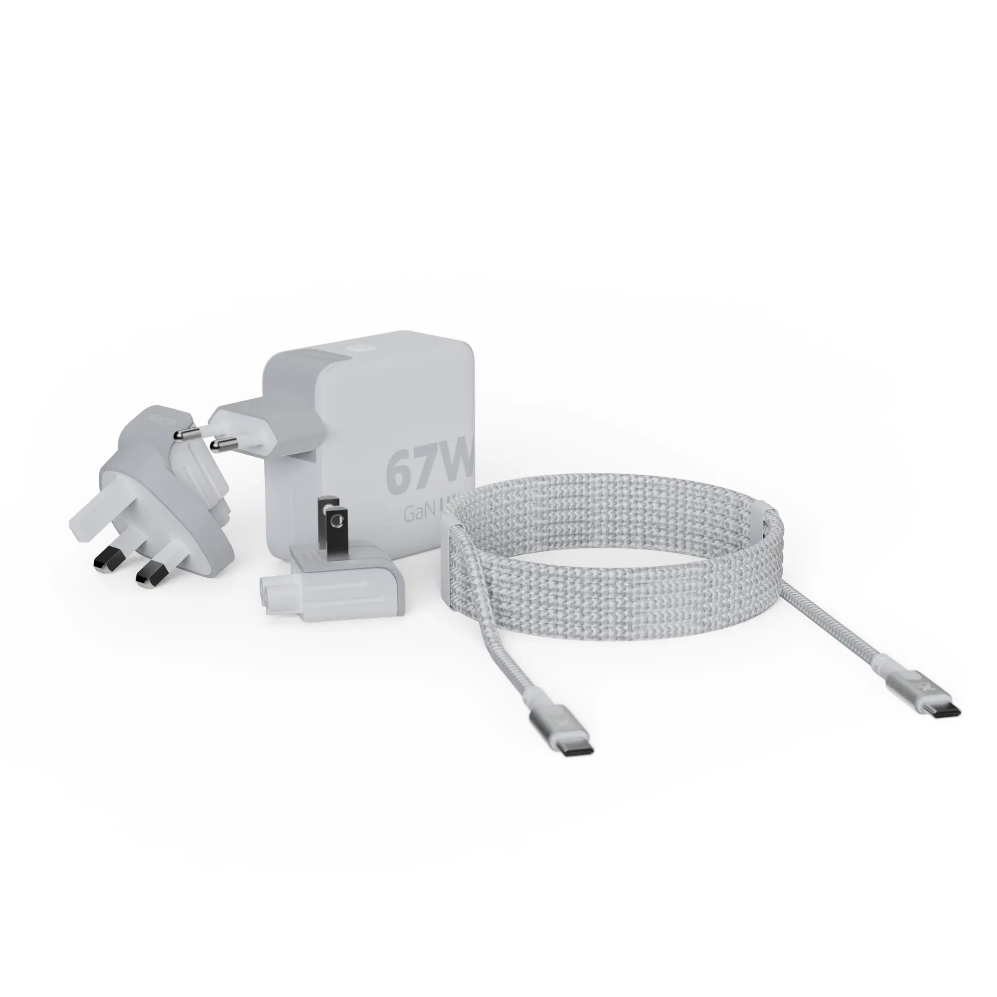 Ładowarka sieciowa Xtorm GaN 67W + kabel USB-C PD Biały
