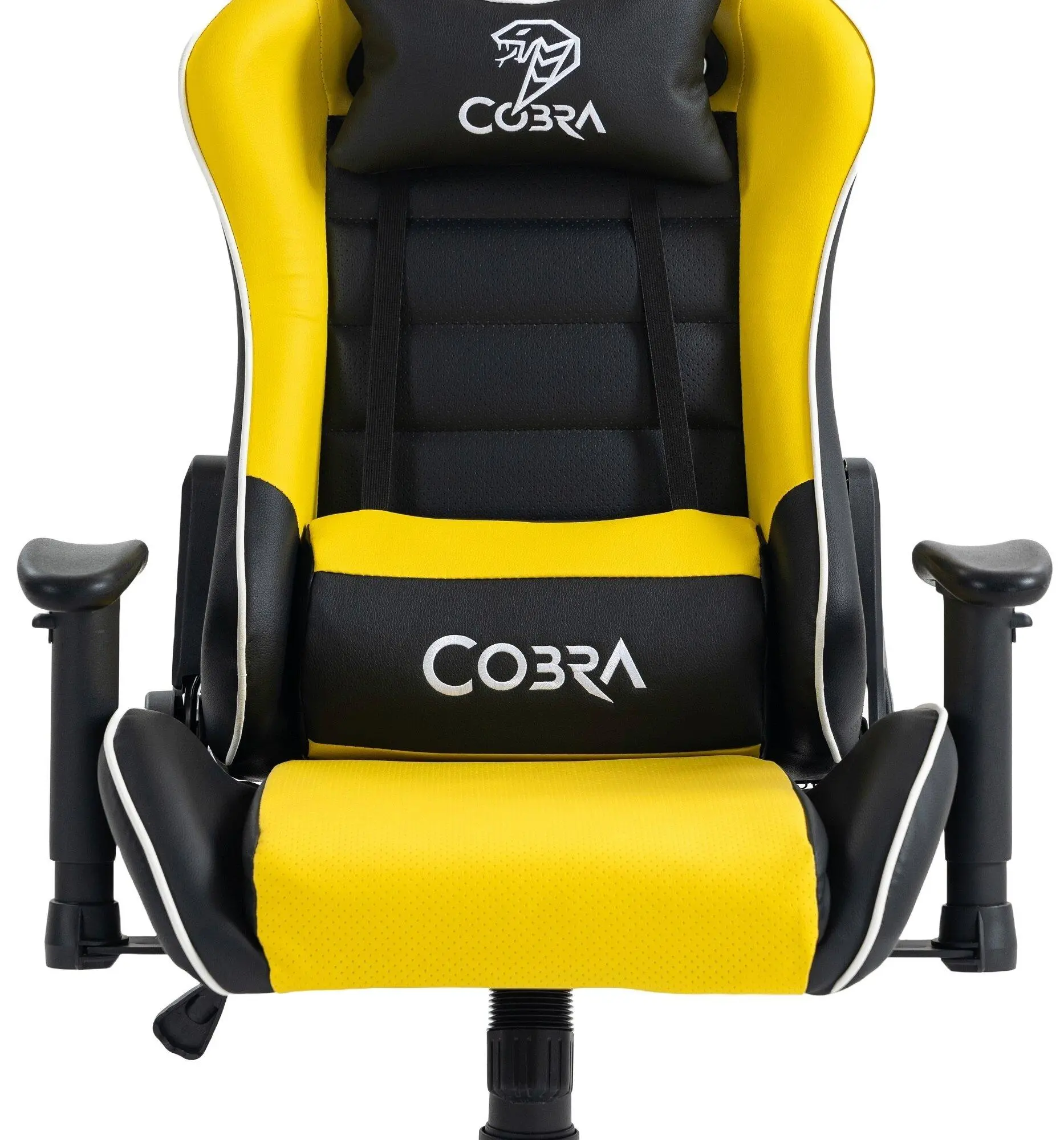 Fotel Cobra Rebel CR201 Gamingowy do 130kg Skóra ECO Żółto-czarny