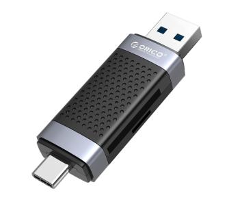 Czytnik kart Orico CD2D-AC2-BK-EP SD/microSD USB-A-USB-C 2.0 Czarny