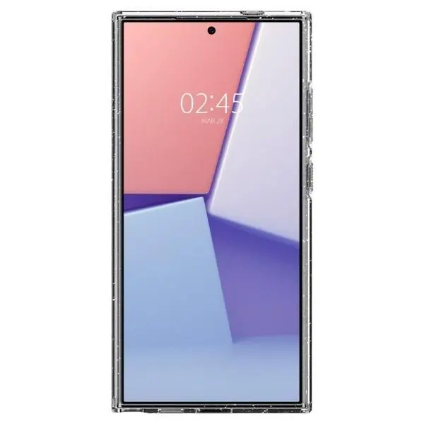 Etui Spigen Liquid Crystal ACS07285 do Galaxy S24 Ultra Przezroczysty-brokat