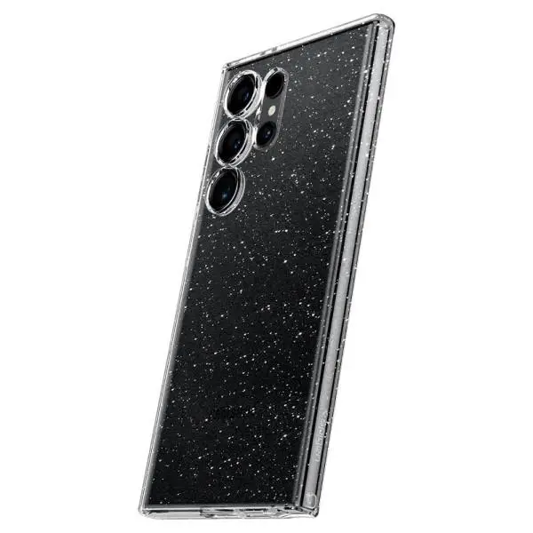 Etui Spigen Liquid Crystal ACS07285 do Galaxy S24 Ultra Przezroczysty-brokat