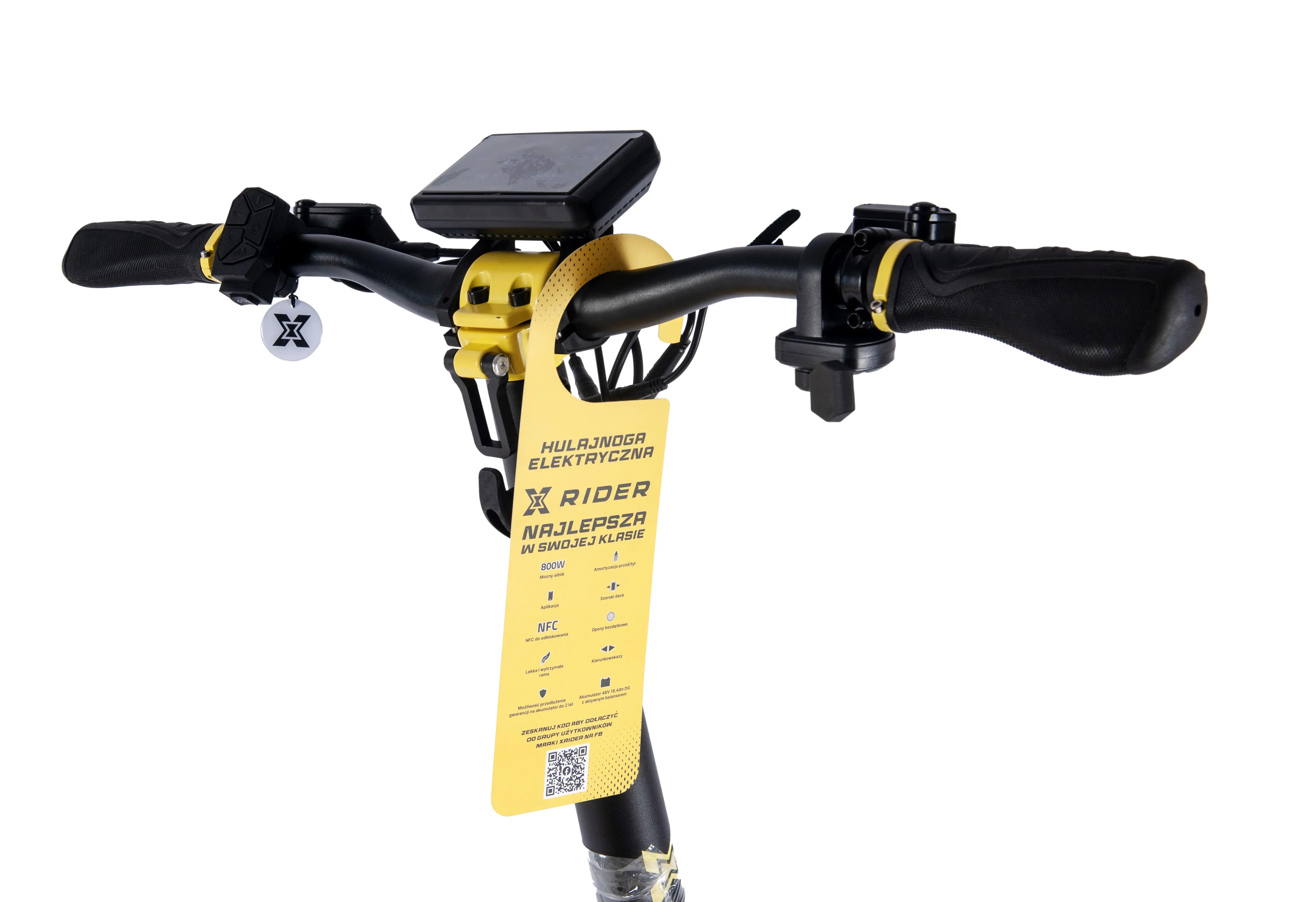 Hulajnoga elektryczna XRIDER F10 800W 85km 10" Żółty