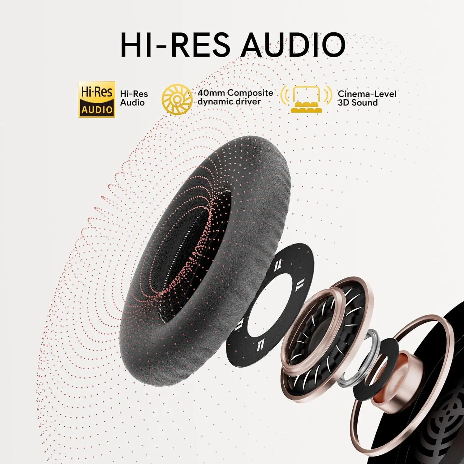 Słuchawki bezprzewodowe QCY H3 ANC Nauszne Bluetooth 5.3 Niebieski