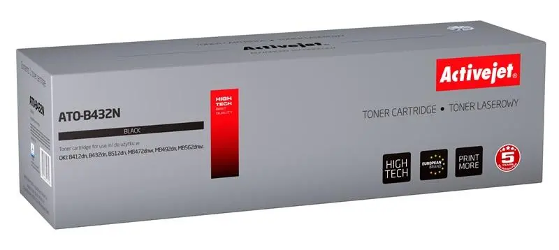 Toner ActiveJet ATO-B432N (zamiennik 45807106) Czarny