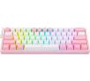 Klawiatura mechaniczna Redragon K617 Fizz RGB Biało-różowy