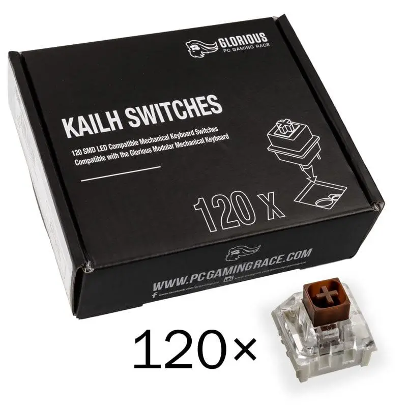 Przełącznik Glorious Kailh Box Brown 120szt. Brązowy