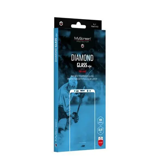 Szkło hartowane MyScreen Protector DIAMOND GLASS edge FULL GLUE do Moto G72 Czarny